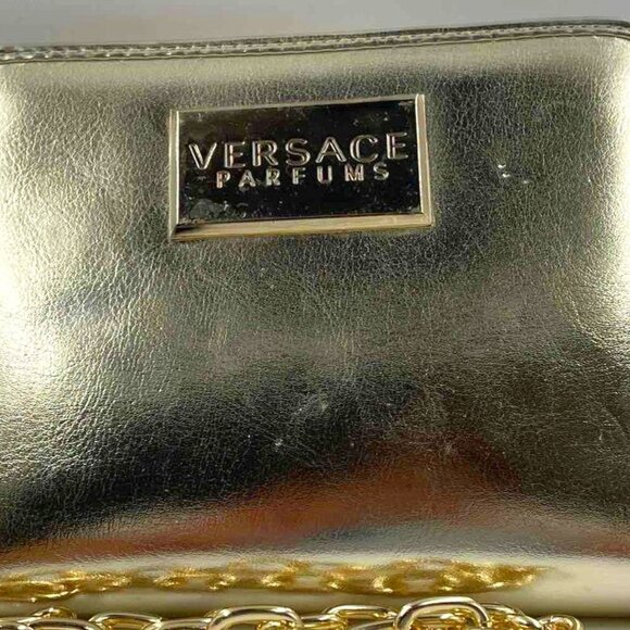 VERSACE Parfum Gold metallic Wallet/Wristlet EUC - Picture 1 of 8